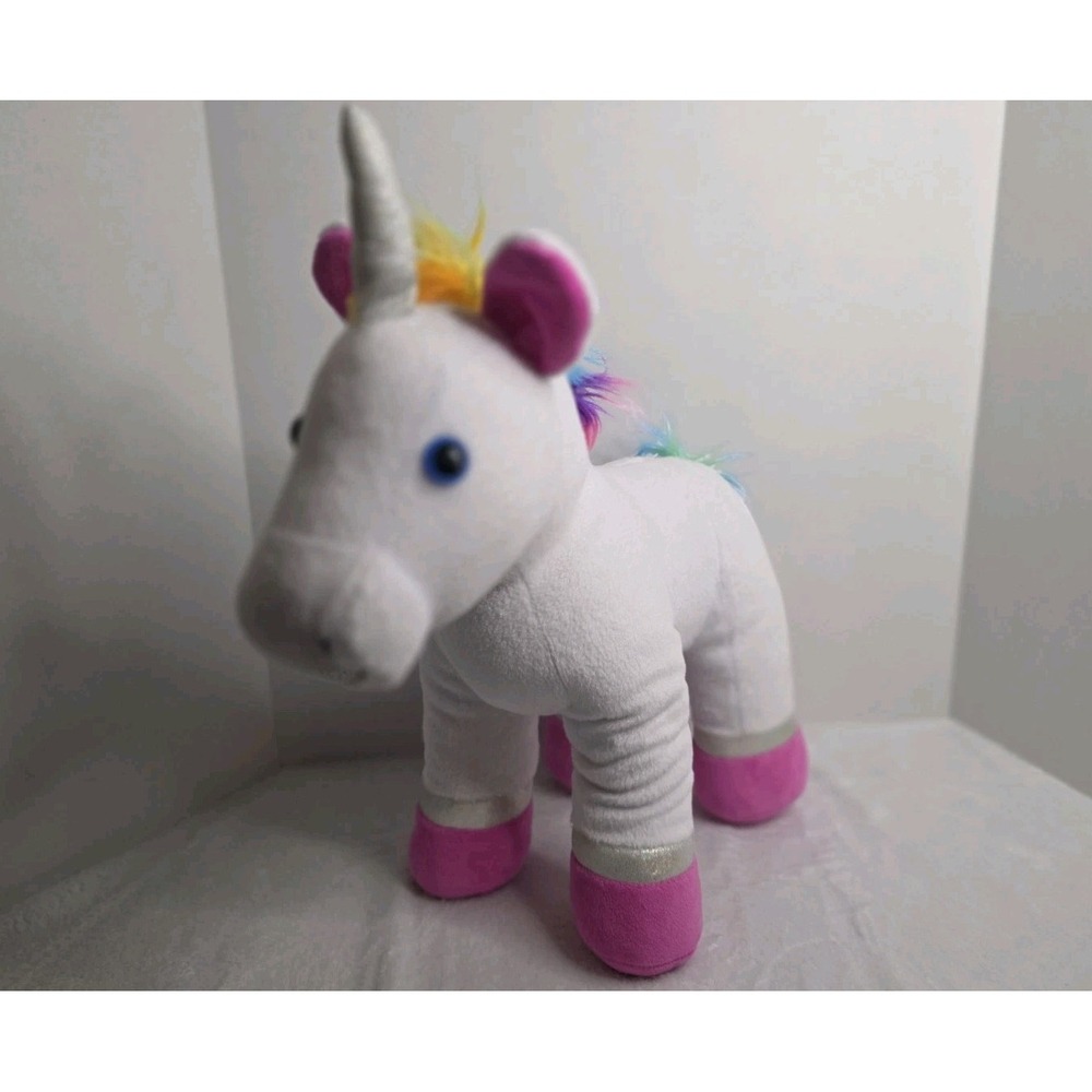 Build A Bear Rainbow Unicorn Stuffed Animal 16"‎